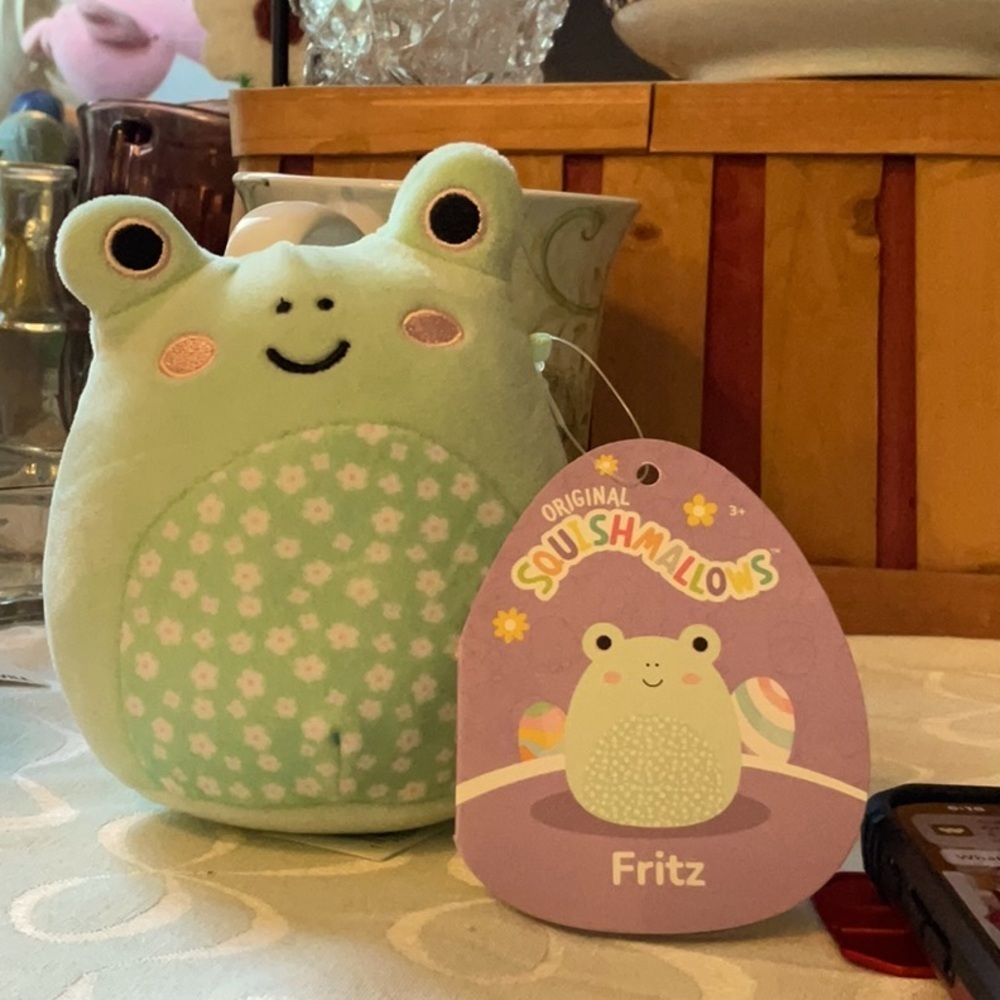 Squishmallows Green and Pink Small Pets Toy